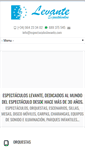 Mobile Screenshot of espectaculoslevante.com